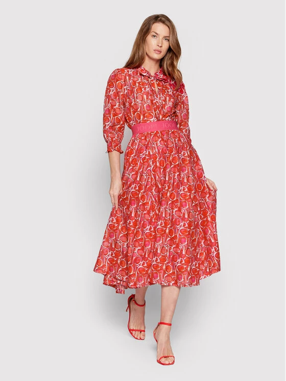 JOOP! Γυναίκες Φούστα Midi 58 JW222S105 30032192 Κόκκινο Regular Fit 4 JOOP! Γυναίκες Φούστα Midi 58 JW222S105 30032192 Κόκκινο Regular Fit - Image 2