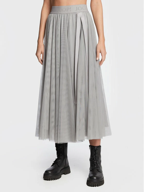 JOOP! Γυναίκες Midi Τούλινη φούστα 58 JW222S118 30032531 Γκρι Regular Fit 3 JOOP! Γυναίκες Midi Τούλινη φούστα 58 JW222S118 30032531 Γκρι Regular Fit
